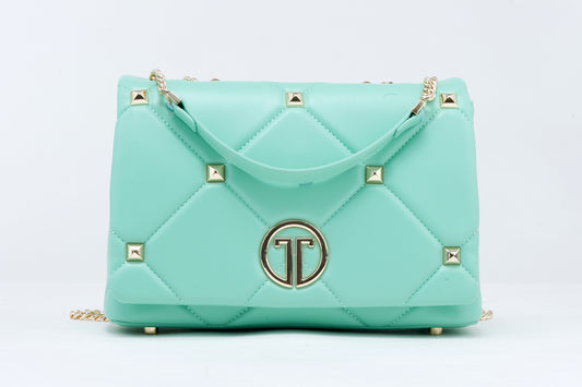 Luxurious Mint Oasis: from premium recycled PU / Everyday Elegance