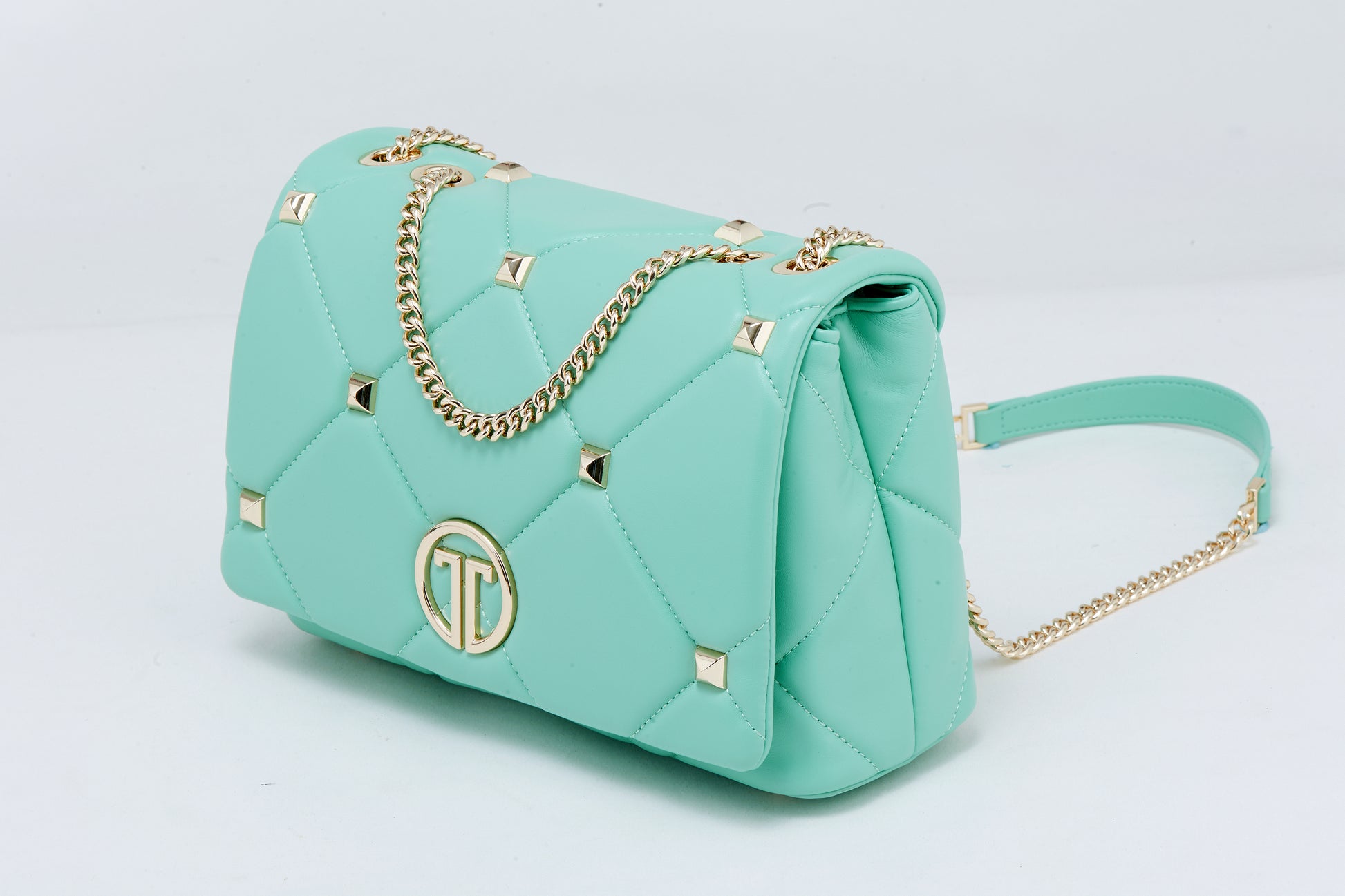 Luxurious Mint Oasis: from premium recycled PU / Everyday Elegance