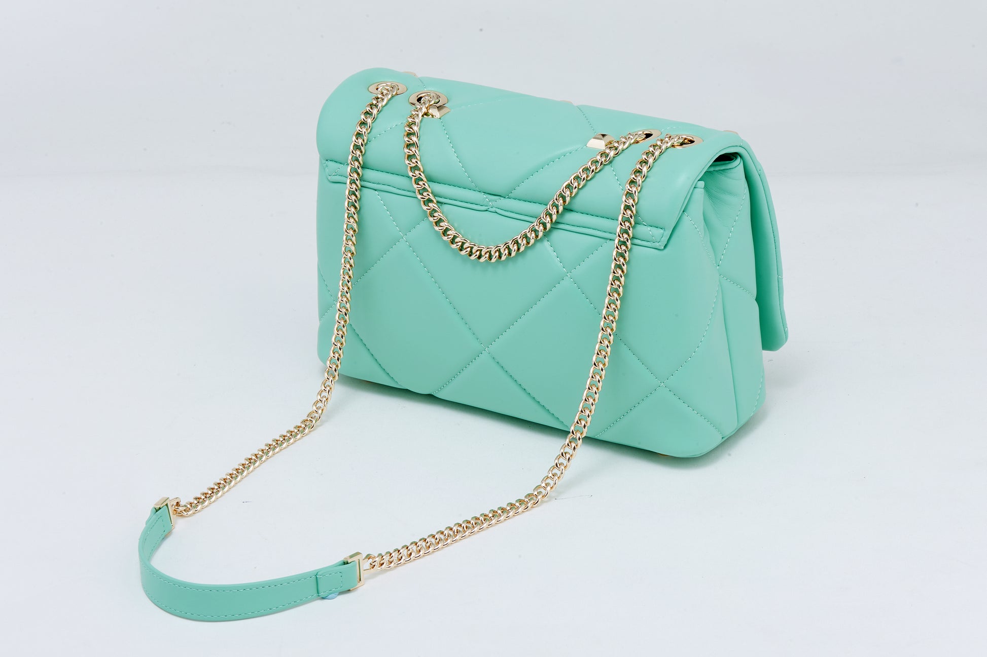 Luxurious Mint Oasis: from premium recycled PU / Everyday Elegance