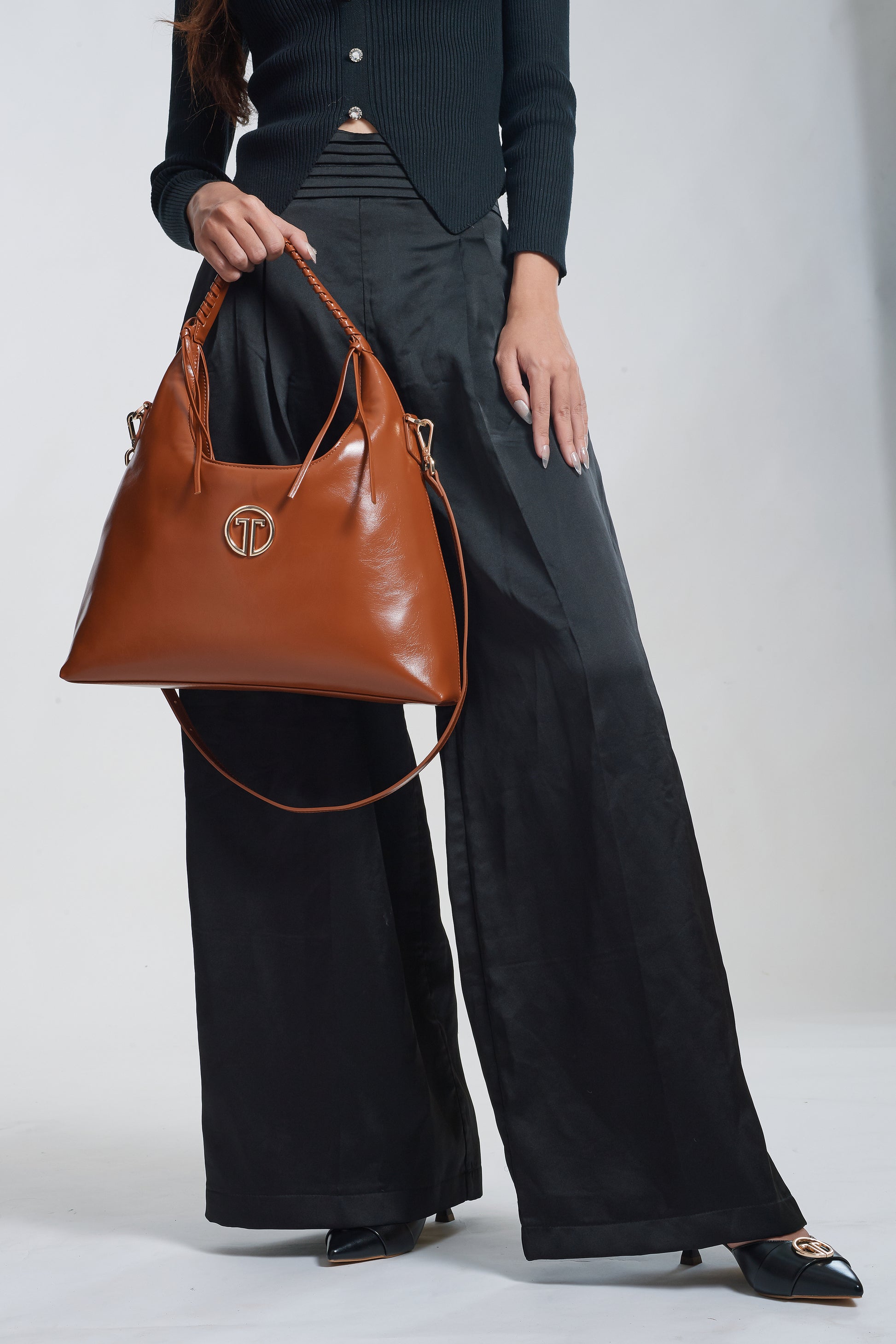 brown hobo bag